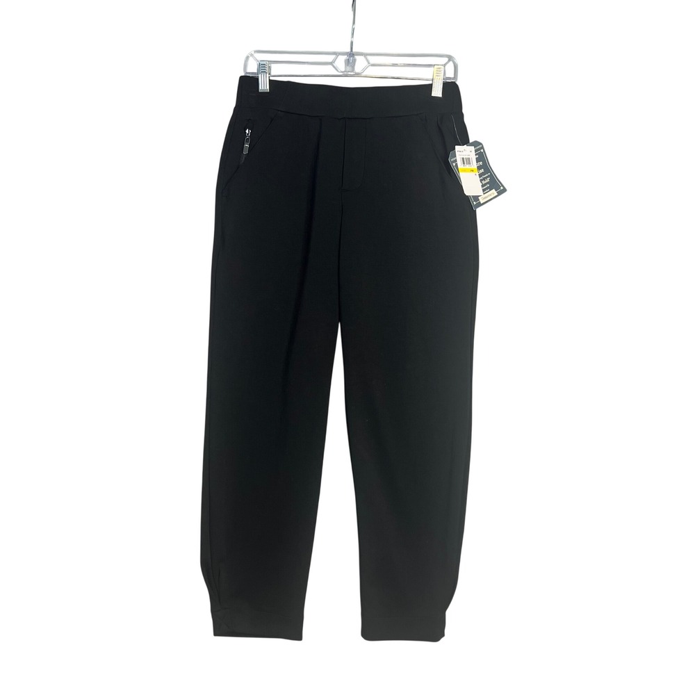 Democracy Ab Leisure High Rise Pant Size PM Black Relaxed Tapered BP2464ZZ8E NWT